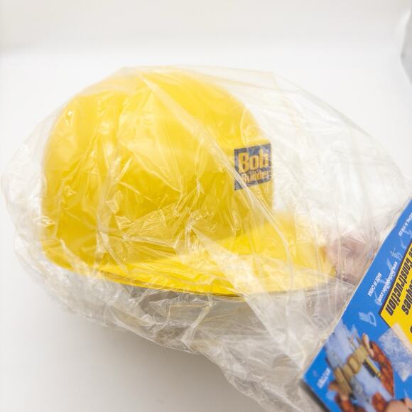 Vintage Bob The Builder Pack Of 4 Kids Hard Hats Party Favor Gift Dress Up - Picture 6 of 7